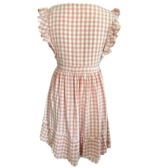 Jack by BB Dakota Gingham Pink and‎ White Dress Size 2 - Picture 9 of 9